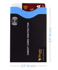 Travel RFID Blocking Card Sleeves Set Of 12 With Color Coded Envelopes For Identity Theft Protection And Credit Card Security