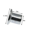 Detailed view of a 20 Pieces Inline Skate Axle Spacers and Wheel Bearing Spacer Set With Side Plugs and Shaft Gaskets, Durable Alloy Construction