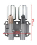 Road Ready Automatic Linear Solenoid Actuator Kit With Slick Hydraulic Seals And Four Spare O Rings mounted with dimensions 137mm x 110mm.