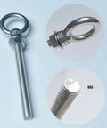 Six Pack M8 Eyebolts Stainless Steel Heavy Duty Lifting Rings For Swing Tire Chair And Suspension Fittings Outdoor Indoor Anchoring Kit