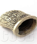 Bear Themed Knife Guard Bolster And Pommel Set For Custom Knives Hand Crafted Bronze Solid Metal Handle Accessories Detail View