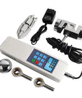 High Precision Digital Force Gauge 20 kN Push Pull Meter With External Load Cell Sensor, 2000 kg 4500 lb Capacity, Peak And Track Auto Read, USB Output, Easy Units Switch, Workhorse For Testing And Calibration with sensor and cables
