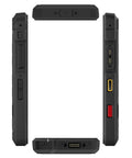 Built Like A Tank This Kickass Dual Sim Unlocked Device Packs 64Gb Storage And Lightning Fast 4G LTE Data Speeds Into A rugged black Android phone side view showing buttons and ports.