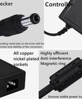 Close-up of 24V Power Supply Adapter 100-240V AC To DC 24V 6A Max 144W With 5.5mm By 2.1mm DC Plug details and features
