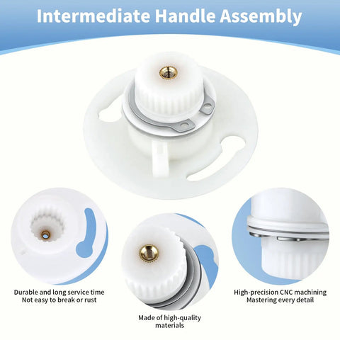 Intermediate Handle Assembly With Extra Ring For Rohl Pressure Balance Trim Shower Faucet Repair Part showcasing detailed components.