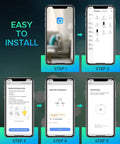 Installation steps for 4 Pack Smart LED Bulbs With 16W 1600 Lumens A21 Dimmable WiFi RGB CW Color Changing Tunable White 2700K-6500K