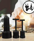 8 Piece Light Socket Ring Removal Tool Set with various sized black metal wrenches for lamp fittings and repair.