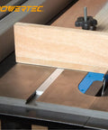 Crosscut Sled Miter Bar Kit for Table Saw and Router Table installed with a wooden fence on a router table.