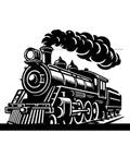 Industrial Style Steam Locomotive Metal Wall Art Black Iron Train Design Durable Modern Sculpture For Living Room Office Or Bar Captivating Focal Point Decor 20 Inch Size