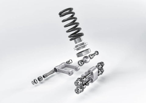 OEM Grade Linkage Bearing Rebuild Kit For Suzuki Suspension With All Needle Bearings, Collars, Pins And NBR Dust Seals displayed.