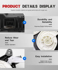 Knockout Heater Blend Air Door Actuator And Ac Climate Servo Motor For Toyota Sienna 2011 To 2020 detailed view showing internal connector.