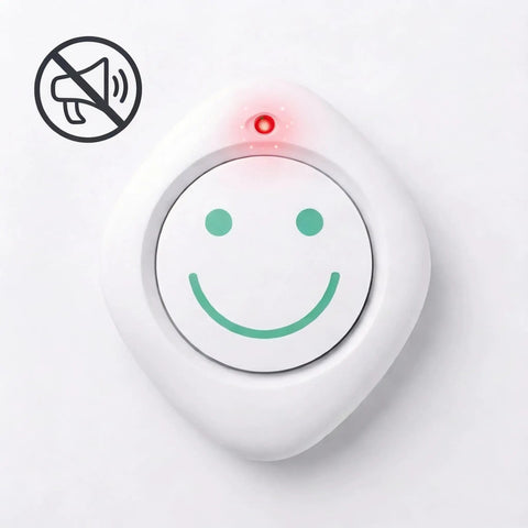 Smart Toddler Door Alarm System With Distinct Sensor Chimes For Kid Friendly Room To Room Safety And Easy Setup 14 Unique Tones And Low Battery Alert On Uneven Doors 3 Level Volume With Mute 3W Speaker For Clear Alerts, white mute receiver
