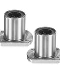 Hella Smooth 16mm Linear Ball Bearings With Double Rubber Sealed Flange Bushings for CNC and 3D printers, stainless steel construction.