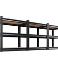 Beefed Up 3 Pack Heavy Duty Metal Garage Shelving Unit With 3 Tier Adjustable Steel Shelves Tool Free Assembly Powder Coated