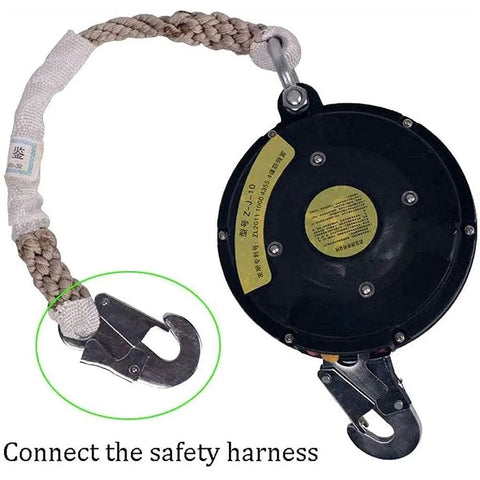Heavy Duty Self Retracting Lifeline Fall Arrest Device Featuring Retractable Lanyard Webbing For Rock Climbing And Jobsite Safety Portable Antidrop Rope Kit Built Rock Solid Tackles 330 Pounds