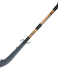 Beefy 53 Inch Chinese Podao Halberd Polearm with Hand Forged High Carbon Steel Blade and 28 Inch Antiqued Hardwood Handle