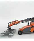 Heavy Duty Electric Glass Suction Lifter With Wireless Remote And Rock Solid Vacuum Grip Robot For No Sweat Construction Site Work And Fast Warehouse Panel Moves, side view on flat glass.