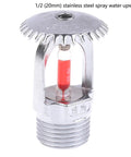 Heavy Duty Professional Fire Sprinkler Head With 57 To 93 Degree Coverage For Ultimate Industrial Safety And Hella Reliable Flame Suppression System Parts, stainless steel, 1/2 inch.