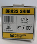 Box of Brass Shim Stock Roll 6 Inch By 100 Inch 0.010 Inch Gauge Model 17415 for DIY Metalworking and Machinist Shimming