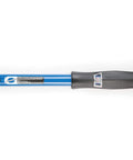 Ratcheting 3/8-Inch Drive Torque Wrench 10-60 Nm With Dial-Adjust Click System on white background, blue black finish