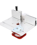 Rock Solid Manual Router Table System With 51Mm Lifting Stroke Fits 64 66Mm Motors, aluminum surface for smooth cuts.