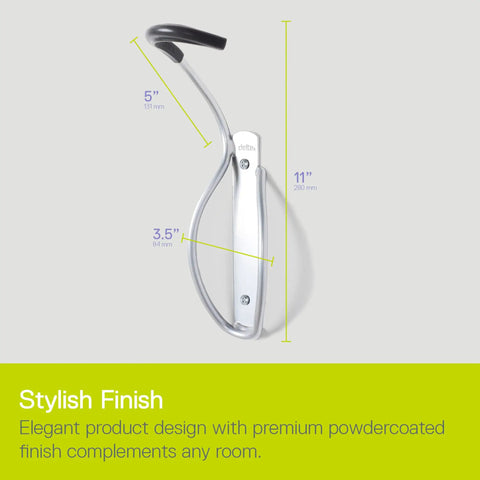Vertical Bike Wall Mount With Tire Tray For Easy Access And Space Saving Storage Holds Up To 40 Lbs in stylish finish