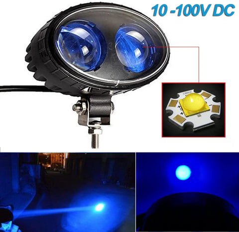Blue Spot Led Forklift Safety Light For Warehouse Warning System Features No Hassle Front Or Rear Mount And Super Bright Pedestrian Alert To Keep The Crew Safe In Loud Shops And Busy Intersections Quick Install