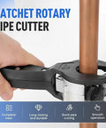 Ratcheting Tubing Cutter Pro Grade Workhorse Adjustable Tube Cutter Tool used on copper pipe