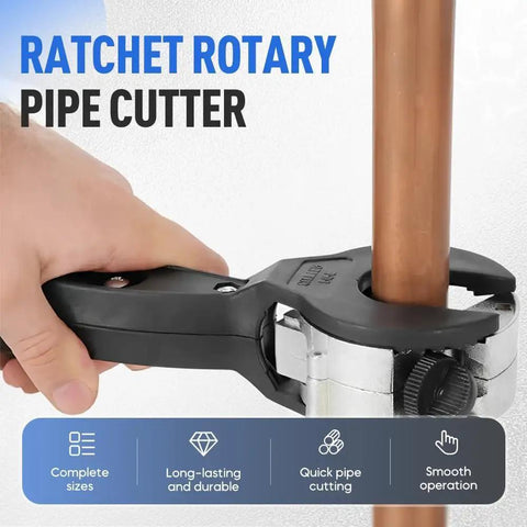 Ratcheting Tubing Cutter Pro Grade Workhorse Adjustable Tube Cutter Tool used on copper pipe