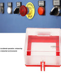 Emergency Stop Switch Cover See Through Protector For Push Button LOTO Safe Guard Durable PC Material in industrial setting