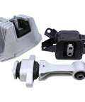 Hyundai Elantra Front Engine Mount Transmission Mount And Torque Arm Strut Replacement Kit For Automatic Trans 2017 2020, three mounts shown