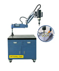 Heavy Duty Electric Tapping Machine With Auto Oil And Air Blow For M3 To M16 Threads on portable workstation.