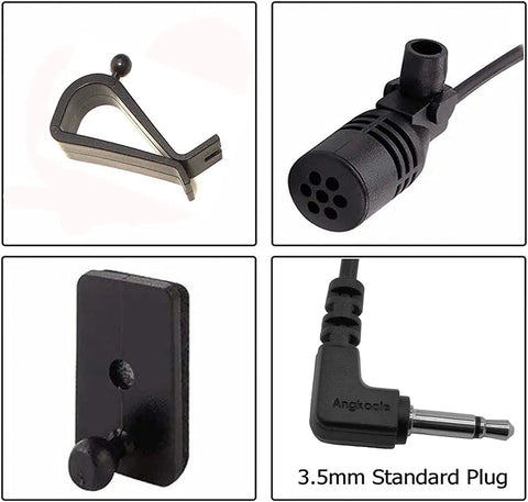 Car Audio Microphone For Head Unit With Three Point Five Millimeter Mic Input Aftermarket Microphone Clear Voice