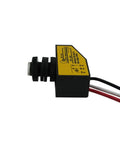 Side view of Dusk To Dawn Outdoor Light Sensor Switch, DC 8-50V Photoelectric Switch with 3.5A Load, showing wiring and components.