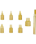 8 Pack Brass Soldering Iron Tips For Heat Set Inserts Compatible With TS100 TS101 Pinecil V2 And Adapters Works With Hakko 900M T18 And Weller