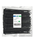 Heavy Duty 8 Inch Zip Ties 3/16 Inch UV Black Self Locking Cable Ties Bulk Pack 500 Count in packaging