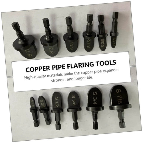 Six Piece Pro Grade Bearing Tube Expander Kit For Air Conditioning Copper Tubing And Portable Flaring Tool HVAC Swaging Set