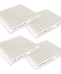 Set of 4 white cabin air filters for Freightliner M2 trucks and buses. Cabin Air Filter Replacement For Freightliner M2 Series Trucks And Buses Fits 106 112 108SD 114SD 122SD Replaces N10G36000006 AF26427 PA5359 PA10188 49082 P614547 Set Of 4