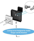 Components of Matte Black Towel Hooks For Bathrooms Wall Mounted 304 Stainless Steel Heavy Duty Coat And Shower Hooks 2 Pack Built Tough
