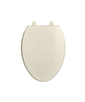 Slow Close Elongated Toilet Seat With Easy Lift Off Linen Color Quiet Hinges Child Safe Design Easy Clean Rim Fits Most Standard Bowls No Slam Comfort For Late Nights And Busy Homes