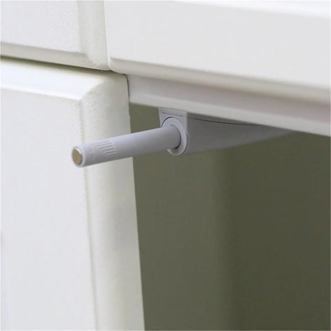 Magnetic Push Latch Kit for Cabinets and Drawers, Quiet Door Stop Closer installed on cabinet interior
