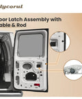Drop In Rear Door Latch Assembly With Cable And Rod For Ford E150 E250 E350 Econoline Vans Right Passenger Side Cargo Door