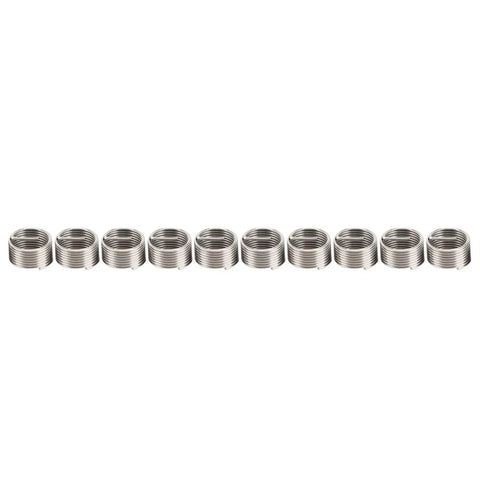Pro Grade 10 Piece Thread Repair Insert Kit Self Tapping Inserts Set For Metric And Imperial Threads And Holes, Aluminum Workpiece Repair Tool, Durable M16 x 1.5 x 1D Replacement Inserts For Quick, DIY Friendly, Reliable Fixes, ten steel wire inserts