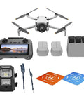 Mini 4 Pro Drone Fly More Combo With Dope Claw Lanyard Mounting System Landing Pad And Strobe Light For Easy Aerial Shots set.
