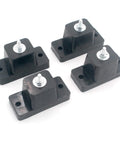 Reduce anti vibration and noise from outdoor HVAC units with a durable rubber ground stand mounting bracket, 4-pack shown.