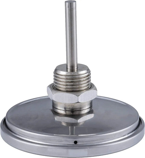 Three Inch Glow In The Dark Smoker Temperature Gauge Stainless Steel With Large Face And Easy Read Temperature Range For Grills And Smokers Fits Thirteen Sixteenth Inch Hole base view