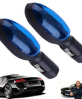 Front view of two blue FuelSync Gas Saver devices with black bases, pair (2 pcs)