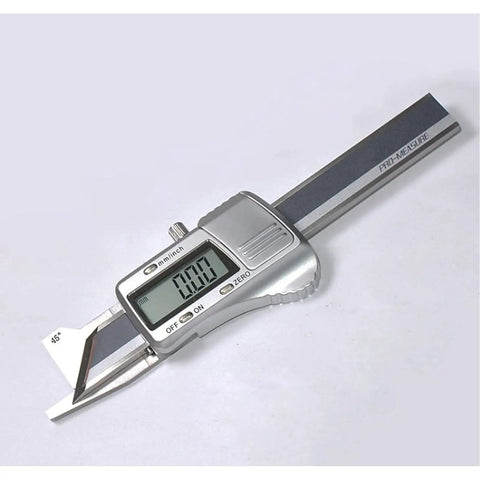 Pro-Grade Digital Chamfer Gauge Ruler Electronic Chamfer Measurement Tool With 0.01mm Resolution 0-10mm Range 45 Degree Chamfer Readout Rugged Stainless Steel Fast Accurate Built For Precision Work