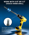 Premium Oil Pump Primer Tool For Gm Chevy Small And Big Block V6 V8 Drill Engaged Engine Break In Adapter attached to a hand drill.