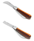 Gardening Grafting Cutter Kit With Two Grafting Tapes for Plant Budding and Fruit Tree Pruning, stainless steel blade, wooden handle